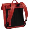 Burkely Minimal Manson Rolltop piros bőr hátizsák, laptoptartóval 14"  37 x 29 cm