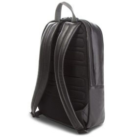   Piquadro luxus minőségű fekete bőr hátizsák, 15" laptop rekesszel   41,5 x 31 cm