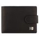 Choice kompakt méretű bőr fekete pénztárca 8x10 cm