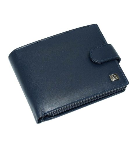 Choice kompakt méretű bőr sötétkék pénztárca 12 x 9,5 cm