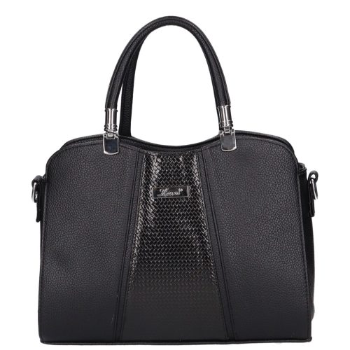 Karen D-341 fekete női kézitáska, vállpánttal 30 x 23 x 11 cm