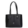 Karen Delilah 1737 fekete fonott női válltáska 35 x 27 x 14 cm