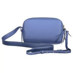   Coccinelle női kék bőr oldaltáska, crossbody 22 x 13 x 10 cm