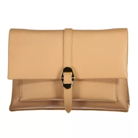   Coccinelle női barna bőr oldaltáska, crossbody 25 x 16 x 10 cm
