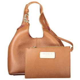   Coccinelle C-Easy konyakbarna női marhabőr hobó válltáska 20 x 15 x 13 cm