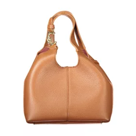   Coccinelle C-Easy konyakbarna női marhabőr hobó válltáska 20 x 15 x 13 cm