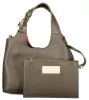 Coccinelle C-Easy sötét taupe női marhabőr hobó válltáska 20 x 15 x 13 cm