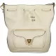 Coccinelle Beat Generation fehér bőr bucketbag, vödörtáska 27 × 21 × 14 cm
