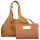Coccinelle C-Easy konyakbarna velúr bőr női kisméretű válltáska 20 x 15 x 13 cm