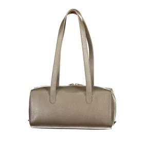   Coccinelle Mavery Pocket taupe női bőr válltáska 30 x 14 x 14 cm