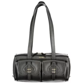   Coccinelle Mavery Pocket fekete női bőr válltáska  30 x 14 x 14 cm