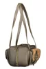 Coccinelle Mavery Pocket sötét taupe-konyak női marhabőr válltáska 16 x 14 cm