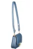 Coccinelle U4K C-Me Lock farmerkék női bőr válltáska, oldaltáska 20 x 12 x 4 cm