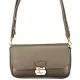 Coccinelle U4K C-Me Lock sötét taupe női bőr válltáska, oldaltáska 20 x 12 x 4 cm