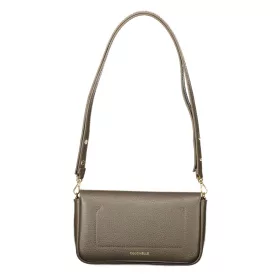   Coccinelle U4K C-Me Lock sötét taupe női bőr válltáska, oldaltáska 20 x 12 x 4 cm