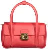 Coccinelle U4K C-Me Lock piros női marhabőr kézitáska 20 x 11 x 6 cm