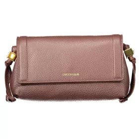   Coccinelle Thess mokkabarna női bőr oldaltáska, crossbody 20 x 12 x 7 cm