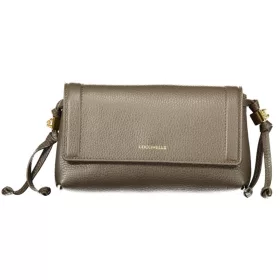   Coccinelle Thess sötét taupe női bőr oldaltáska, crossbody 20 x 12 x 7 cm