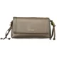 Coccinelle Thess sötét taupe női bőr oldaltáska, crossbody 20 x 12 x 7 cm