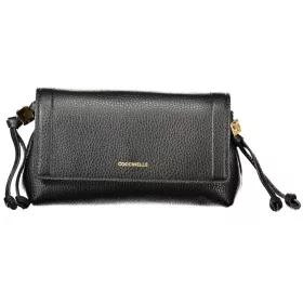   Coccinelle Thess fekete női bőr oldaltáska, crossbody 20 x 12 x 7 cm