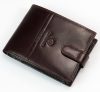Emporio Valentini átfogópántos barna férfi bőr pénztárca 12,5x9,5 cm