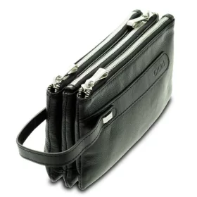 Giudi fekete férfi bőr autóstáska, irattáska