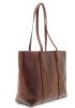 Giudi női nagyméretű bőr válltáska, shopper Vacchetta 42 × 29 cm (értékcsökkent)
