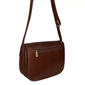 Giudi barna női bőr válltáska 27 × 19 cm