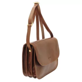 Giudi barna női bőr válltáska 23 × 17 cm