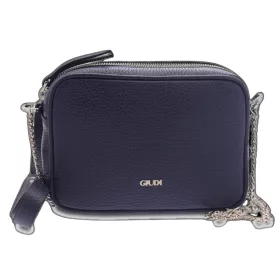 Giudi női kék bőr válltáska 18,5 × 5,5 cm