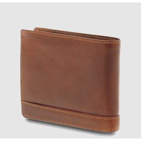 Giudi férfi barna bőr pénztárca, irattartóval