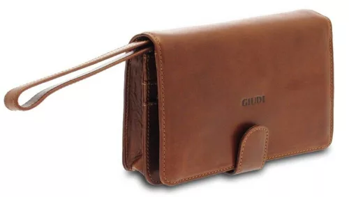 Giudi Vacchetta barna férfi bőr autóstáska, irattáska 21 x 14 cm