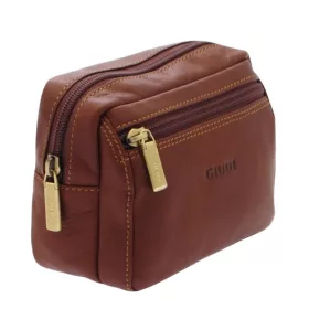 Giudi  barna bőr övtáska, autóstáska 15×12 cm