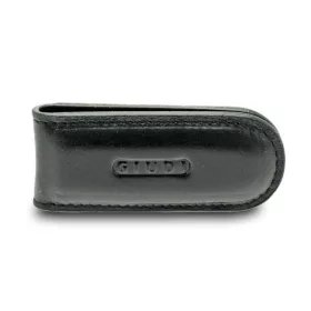 Giudi fekete bőr mágneses pénzcsipesz