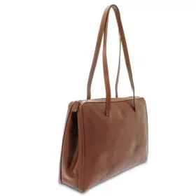 Giudi barna női bőr válltáska