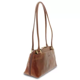 Giudi barna női bőr válltáska