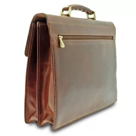 Giudi női barna bőr aktatáska, irattáska
