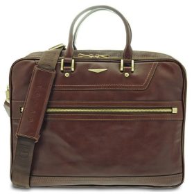 Giudi barna férfi bőr aktatáska, laptop táska