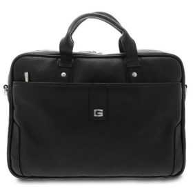 Giudi fekete bőr laptop táska 15"