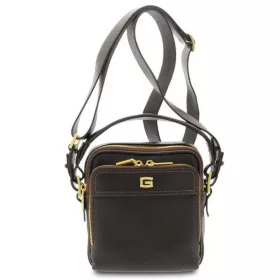 Giudi sötétbarna férfi bőr oldaltáska