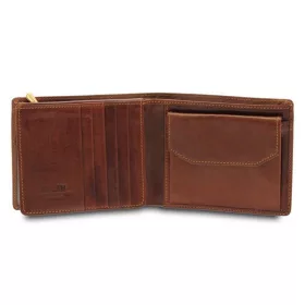 Giudi barna férfi Vacchetta bőr pénztárca