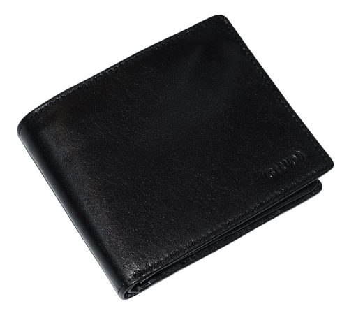 Giudi fekete férfi Vacchetta bőr pénztárca 12 x 10 cm
