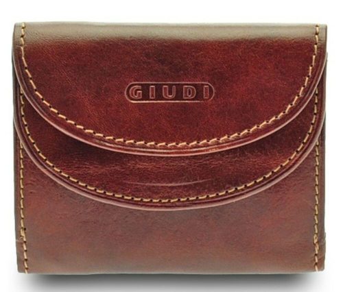 Giudi kisméretű barna bőr pénztárca