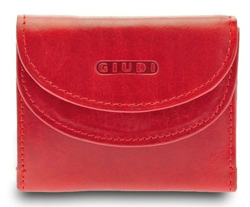 Giudi kisméretű piros bőr pénztárca