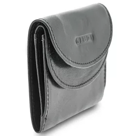 Giudi kisméretű fekete bőr pénztárca