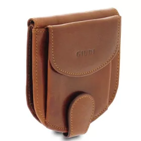 Giudi Vacchetta női barna bőr patkó pénztárca