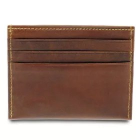 Giudi kisméretű barna bőr kártyatartó