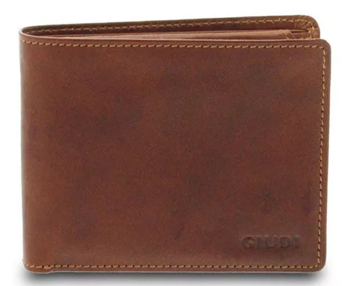 Giudi  barna férfi Vacchetta bőr pénztárca