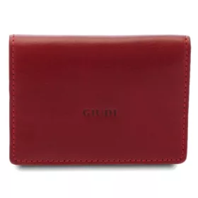 Giudi piros bőr kártyatartó, irattartó