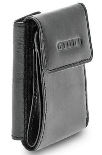 Giudi fekete Vacchetta bőr mini pénztárca